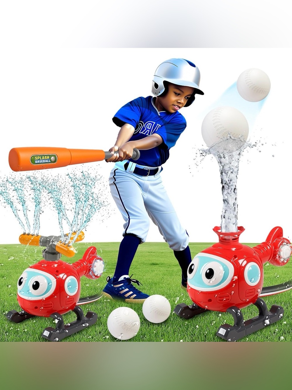 2 in 1 Water Sprinklers Splash Baseball T Ball Set for Kids & Toddlers
NIB